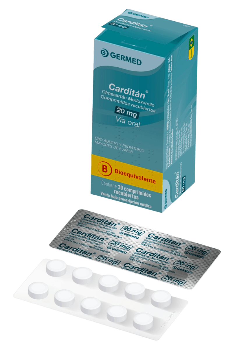 Carditan 20 mg cápsulas comprimidas recubiertas