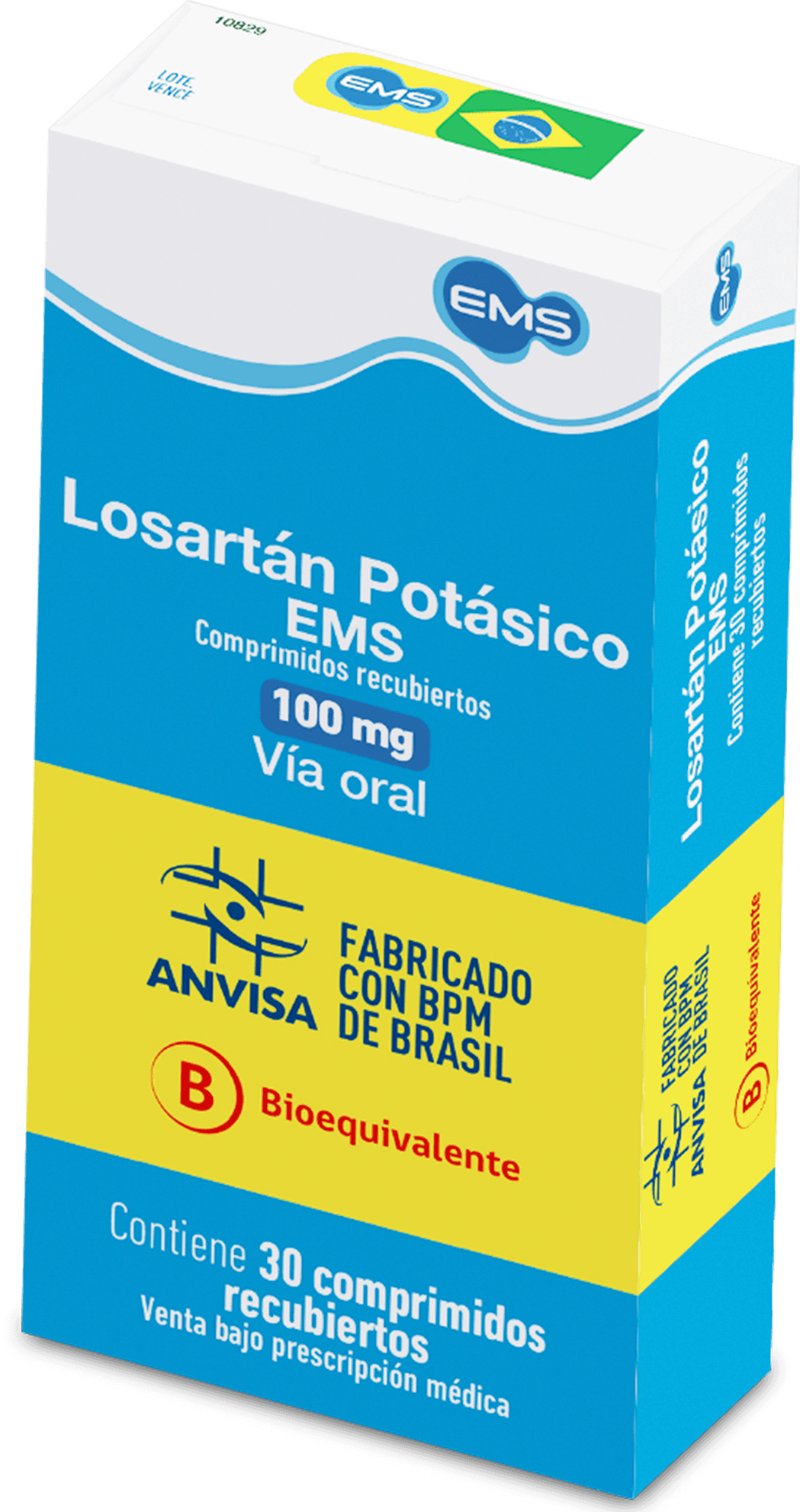 Losartán EMS 100 mg comprimidos recubiertos