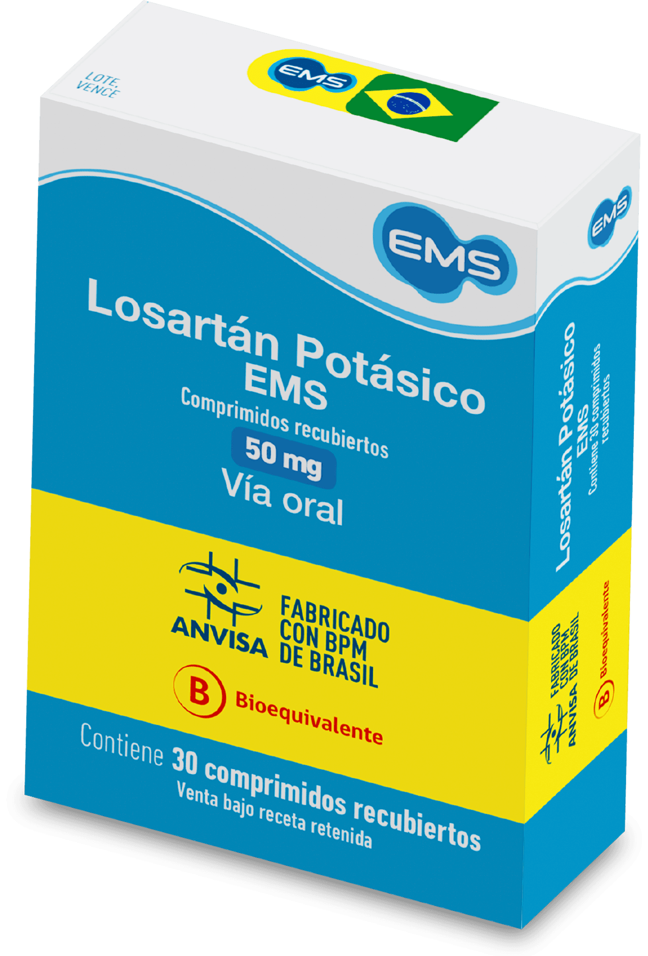 Losartán EMS 50 mg comprimidos recubiertos
