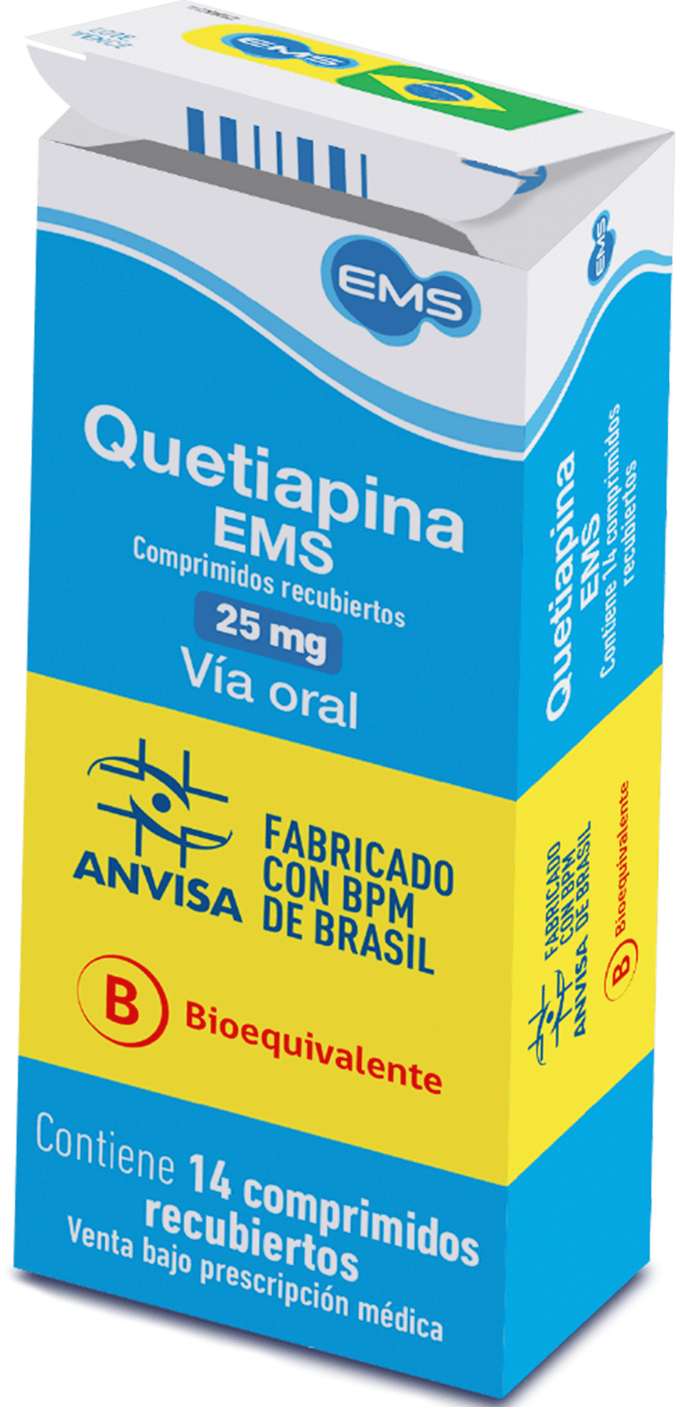 Quetiapina EMS 25 mg comprimidos recubiertos