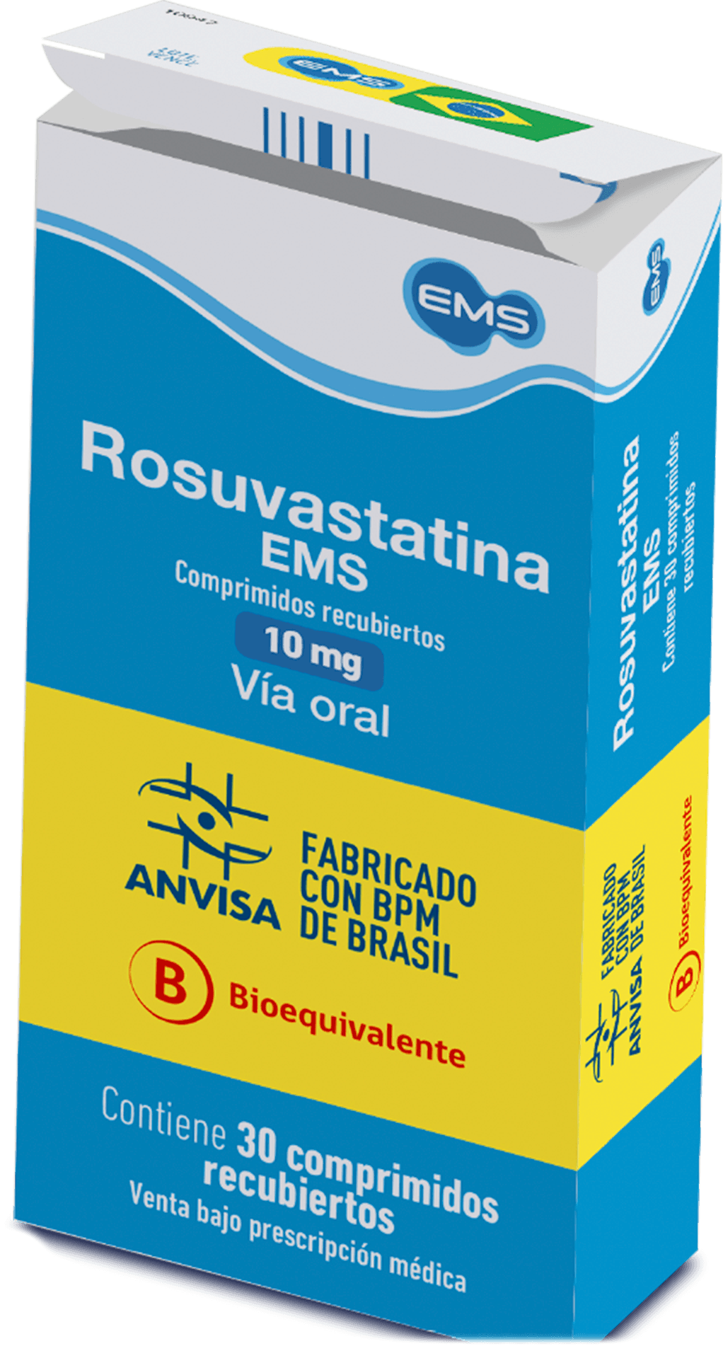 Rosuvastatina EMS 10 mg comprimidos recubiertos