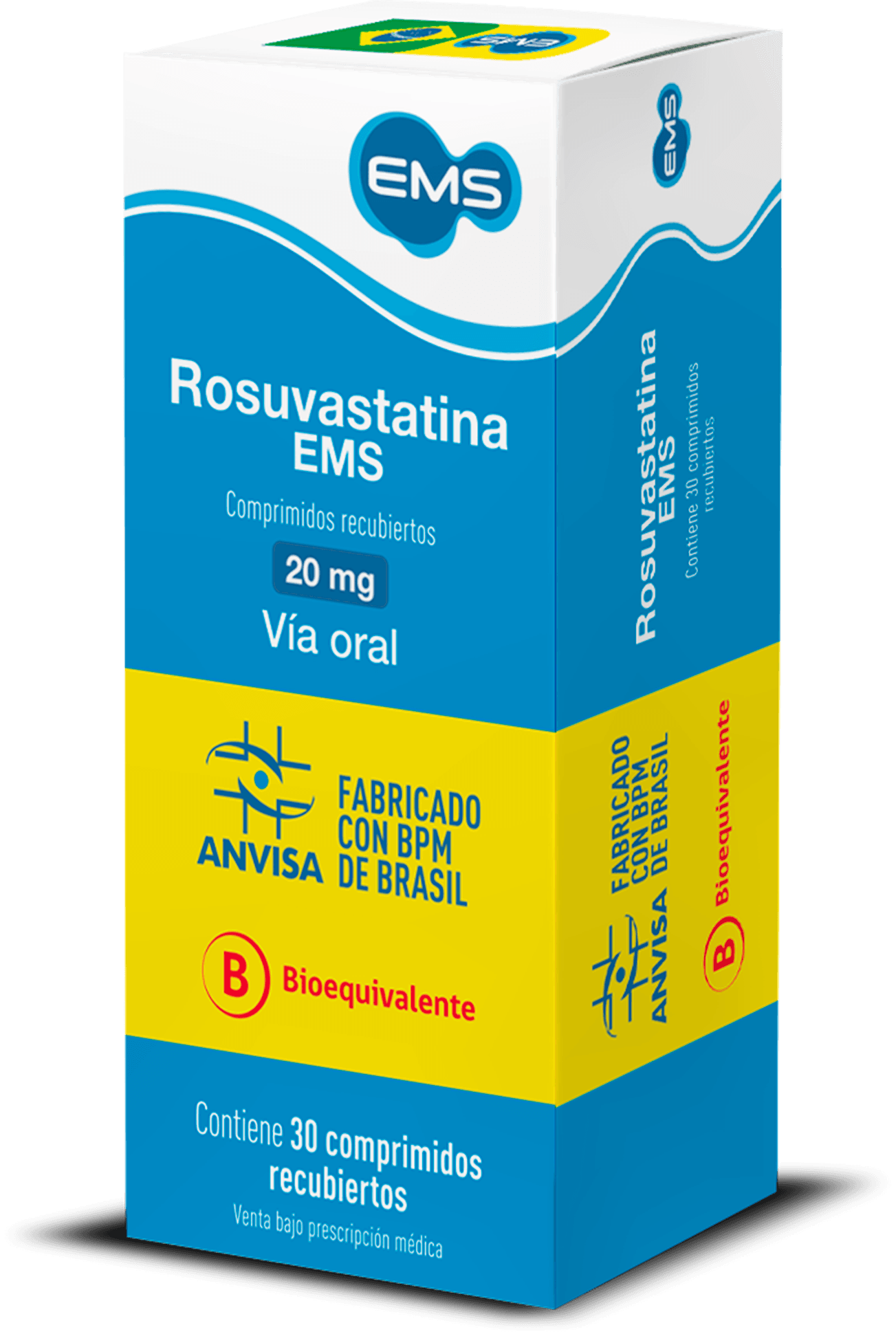 Rosuvastatina EMS 20 mg comprimidos recubiertos